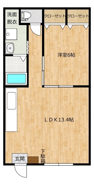 知手ロイヤルハイツの間取り