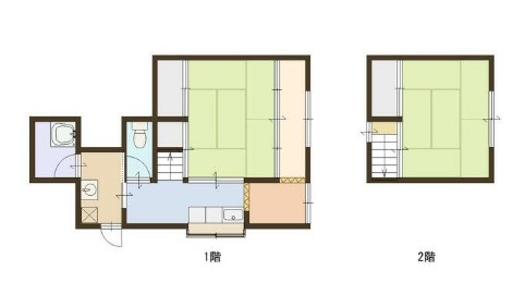 熊見2戸1貸家　西の間取り