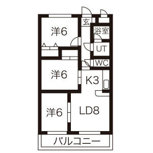 クレスト21 S棟の間取り