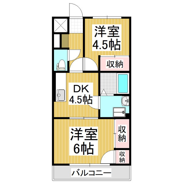 上條マンションの間取り