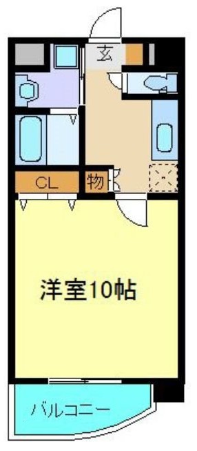 仙台市青葉区木町通のマンションの間取り