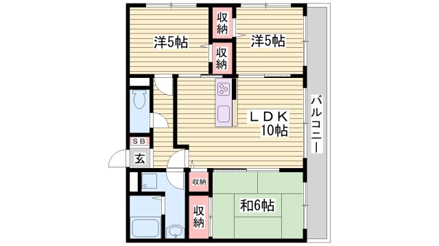 【大雄マンションの間取り】