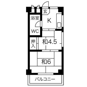 秋山ハイツの間取り