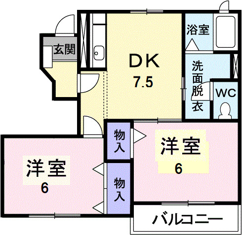 パレスナカヤジの間取り