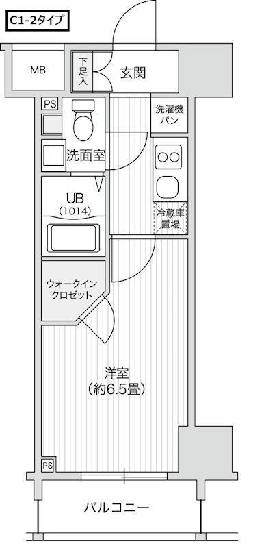 渋谷区笹塚のマンションの間取り