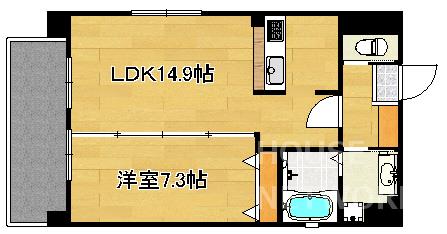 ベラジオ京都鴨川の間取り