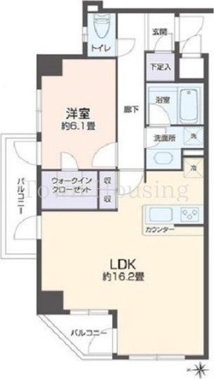 新宿区四谷のマンションの間取り