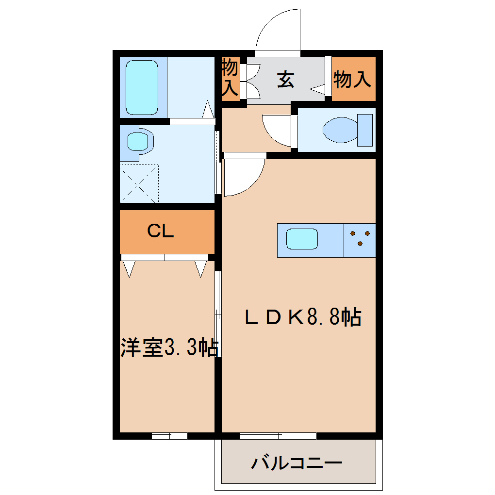 パークプレイス５番館の間取り