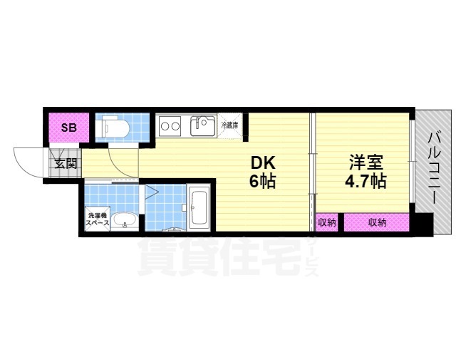 GARDENIA鶴見の間取り