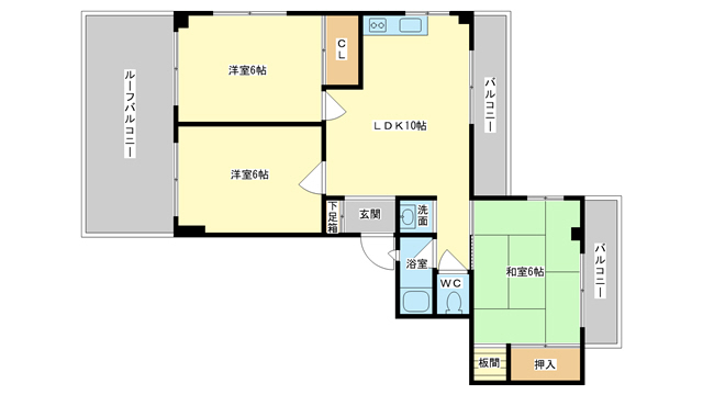 大宅マンションの間取り