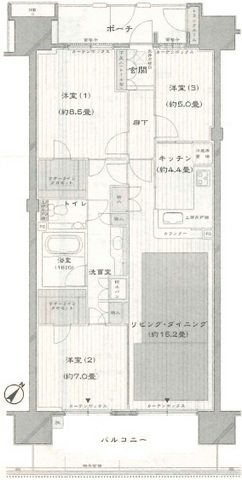 ニュートンプレイス サウスコートの間取り