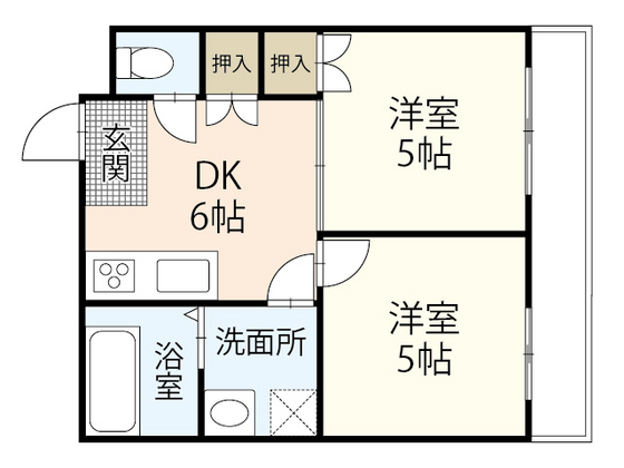 広島市中区舟入幸町のマンションの間取り