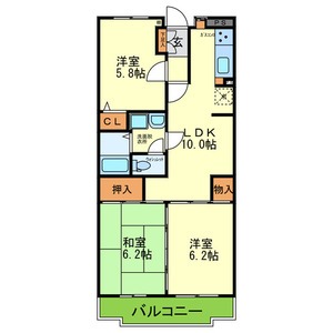 尼崎市食満のマンションの間取り