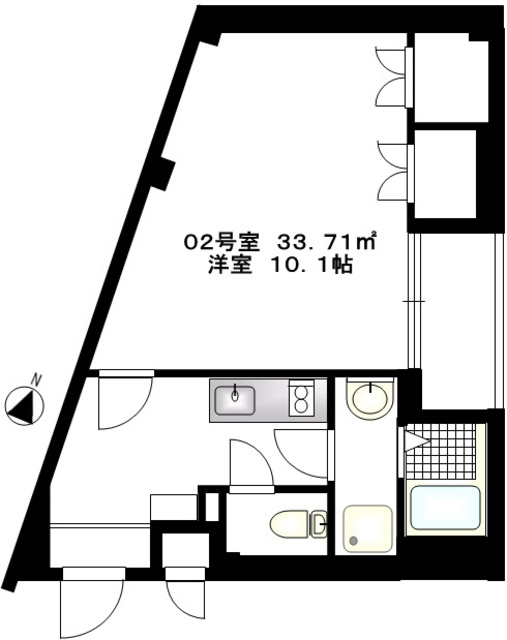 世田谷区野沢のマンションの間取り