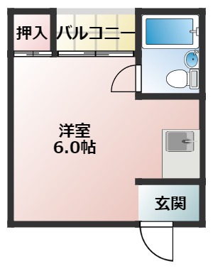 岩上ハイツの間取り