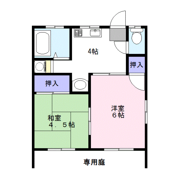 はしばハイツの間取り