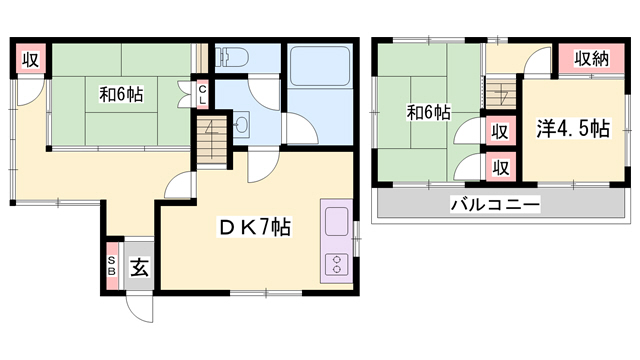 槙井邸の間取り