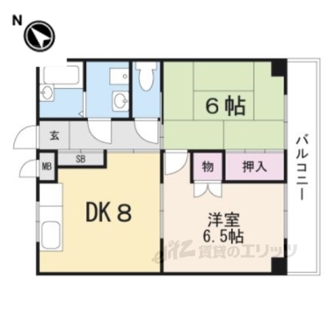 ヴィラコート貴生川の間取り