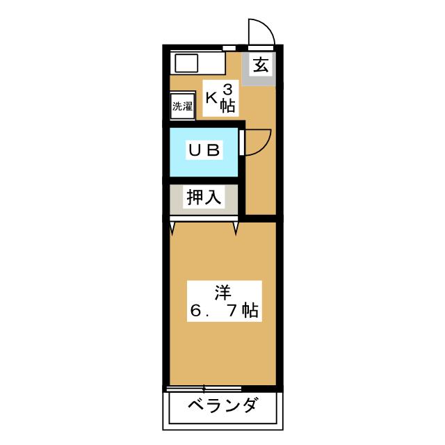 ハイツ木曽路の間取り