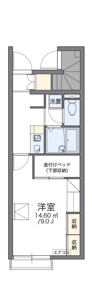 レオパレスプラシード竹丘IIの間取り