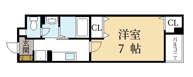 京田辺市宮津灰崎のマンションの間取り