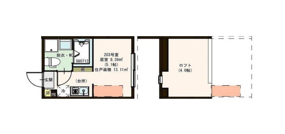 セレーネエステート千住曙の間取り