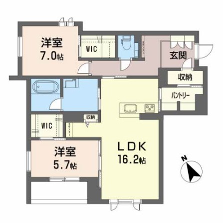 レアリゼ長町の間取り