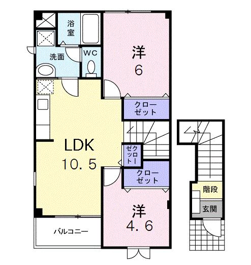 セレーノＢの間取り