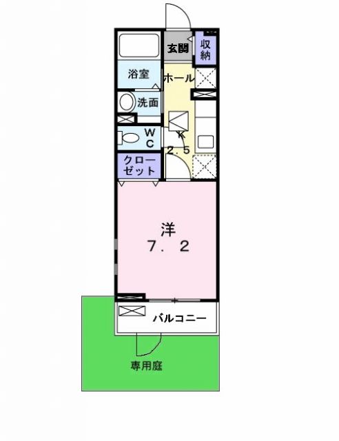 堺市堺区北三国ヶ丘町のアパートの間取り