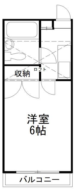 佐倉市弥勒町のアパートの間取り