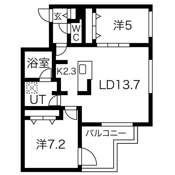 【CG HOMES 南11条の間取り】