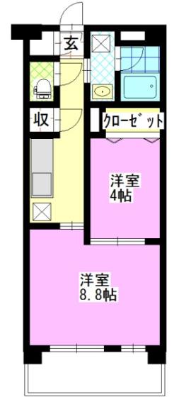 サンサイド山部　IIの間取り