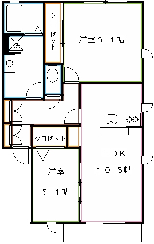 クラール三鷹の間取り