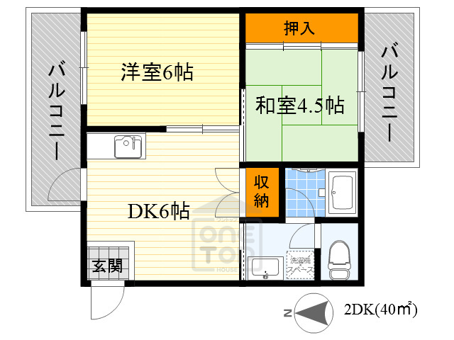 ハイツ丸栄の間取り