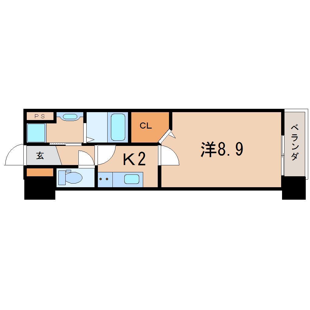 【アークデュオ福島万世町の間取り】