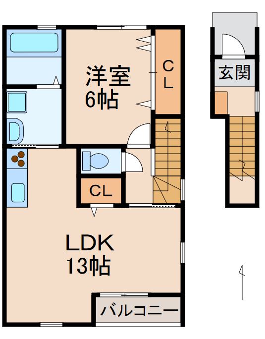 ハイツＣＬの間取り