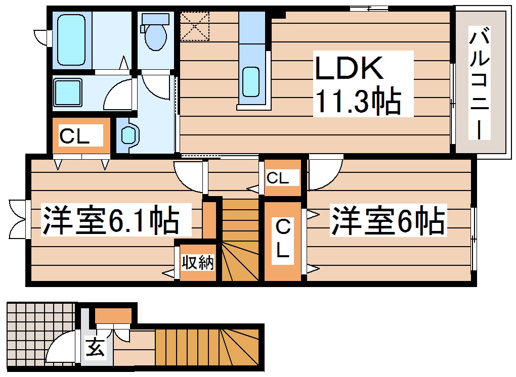 エテルノIIの間取り