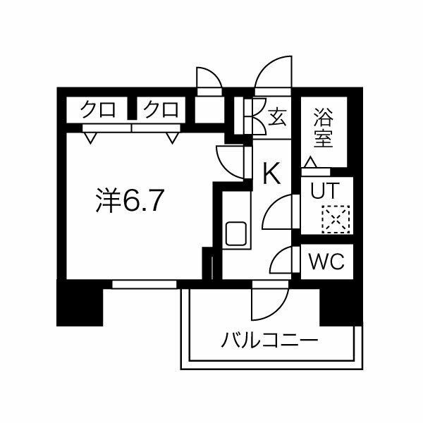 ファステート難波ＷＥＳＴディオンの間取り