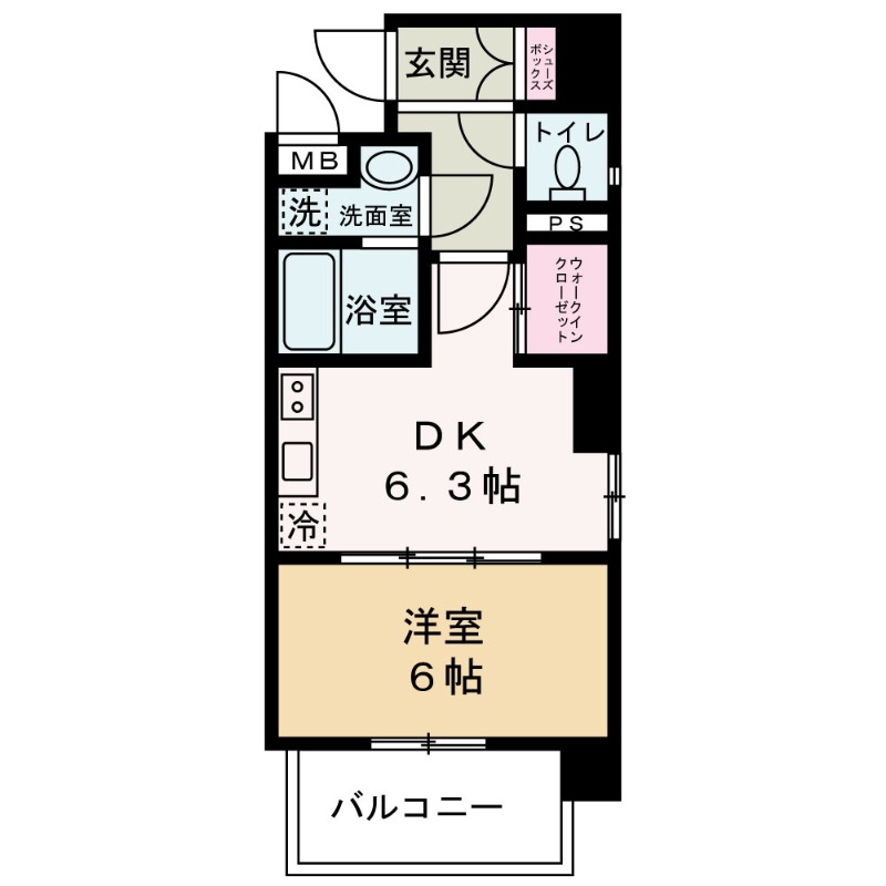 CAVANA梅田北の間取り