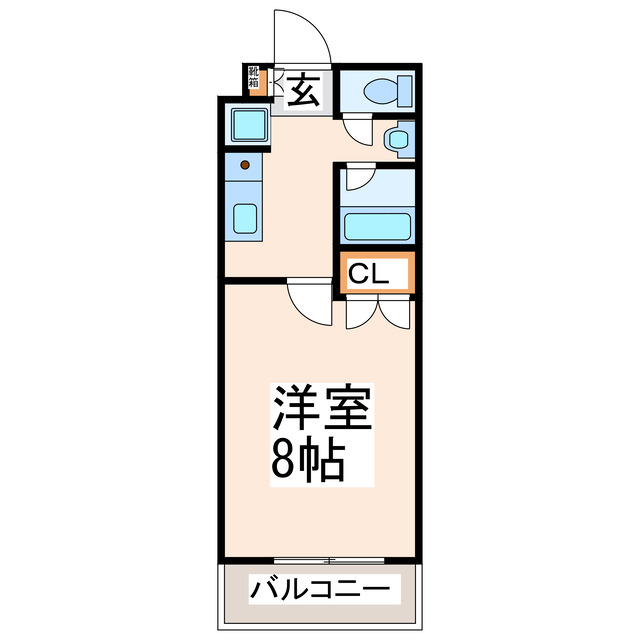 熊本市東区長嶺南のマンションの間取り