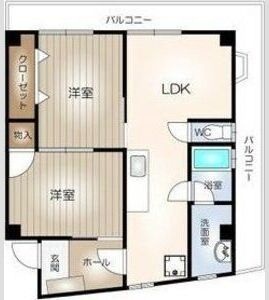 名古屋市中村区郷前町のマンションの間取り