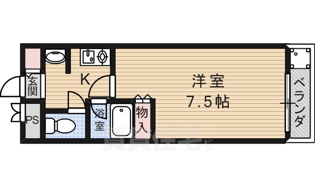 高槻市城西町のマンションの間取り