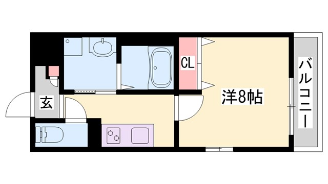 クローバー英賀保駅前の間取り