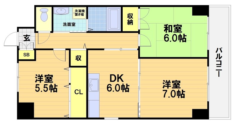 ノイシュロス御室南の間取り