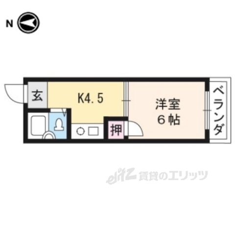 プレアール伏見深草の間取り