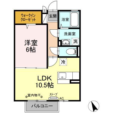 シャルム　ガーデン　Ｅの間取り