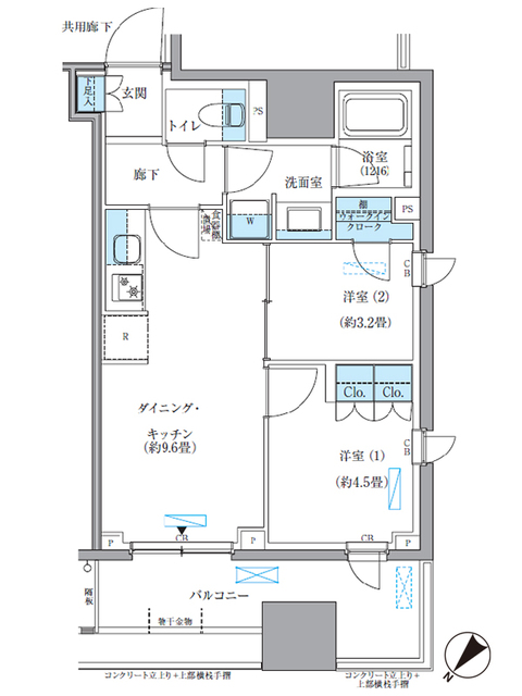 パークアクシス東日本橋の間取り