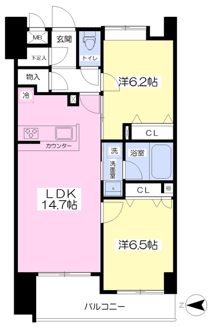 ラフレシーサ別府の間取り