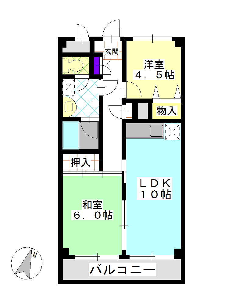 パストラル綾瀬の間取り