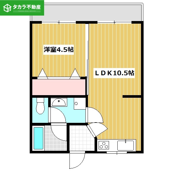 大城コーポの間取り